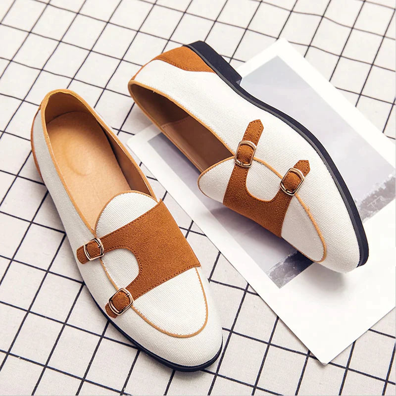 Alicia Loafers | Casual Canvas Handmade Loafers