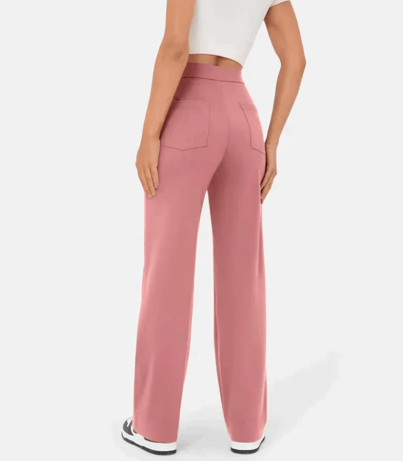 Alyssa Pants | High-Waisted Button Pants