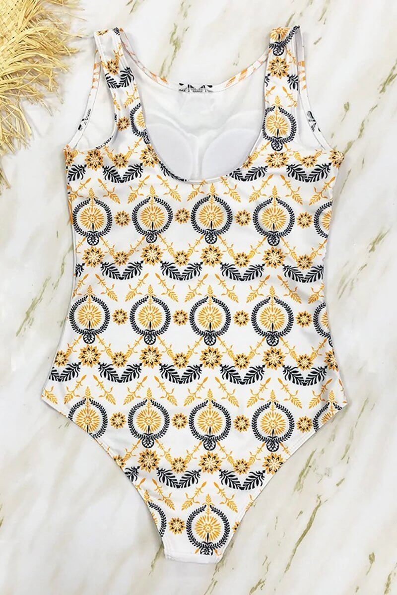 Ava Swimsuit | Boho High-Neck One-Piece Swimsuit