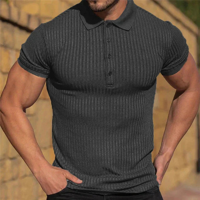 Darcy Shirt | Men’s Slim Fit Ribbed Polo Shirt
