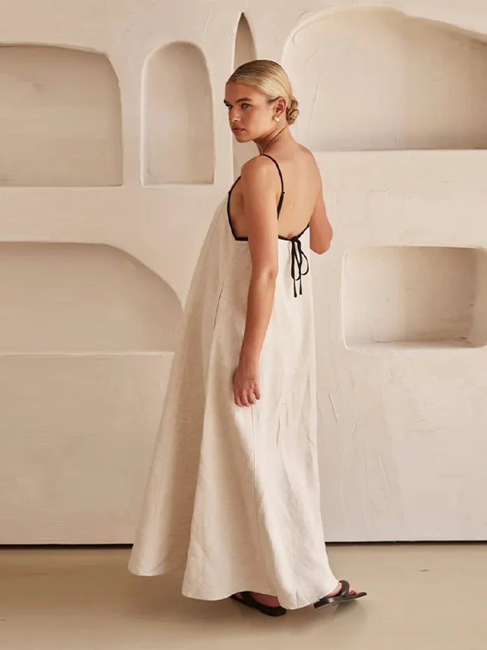 Freyda Dress | Thin Strap Flowy Fit Maxi Dress