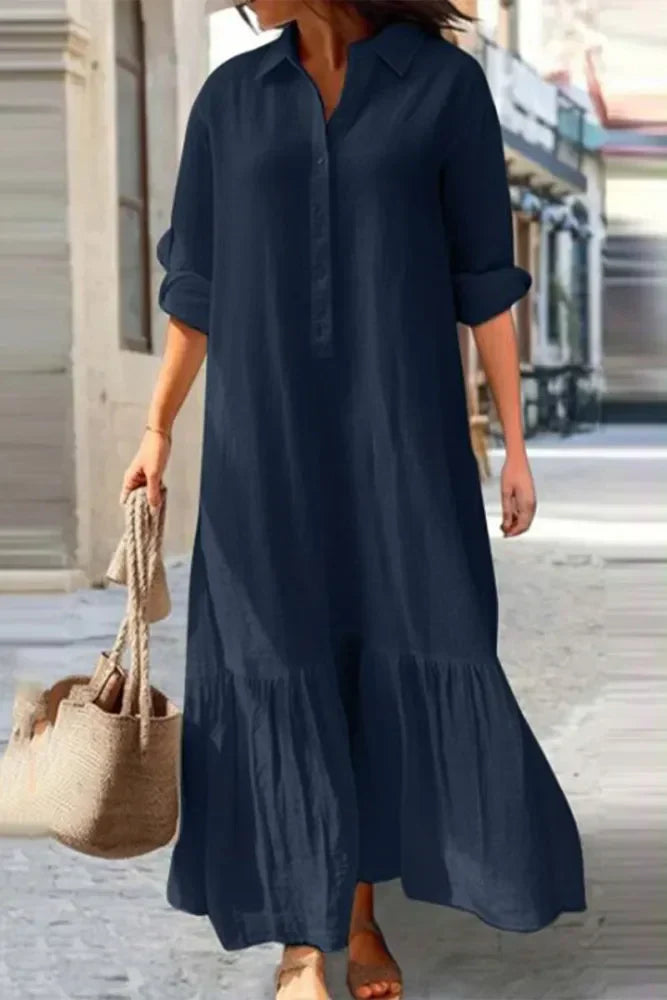 Isa Dress | Casual Button-Up Shirt Dress