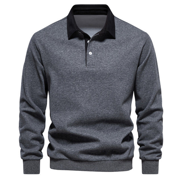 Myrick Polo Sweatshirt | Men's Polo Long-Sleeve Sweatshirt