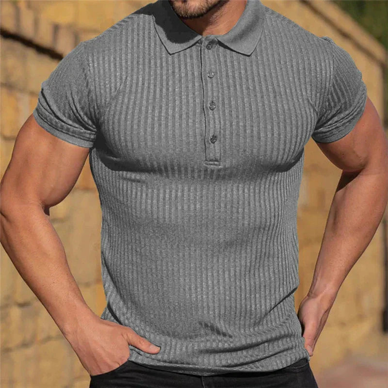 Darcy Shirt | Men’s Slim Fit Ribbed Polo Shirt