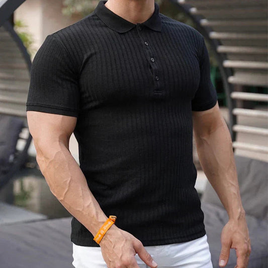 Darcy Shirt | Men’s Slim Fit Ribbed Polo Shirt
