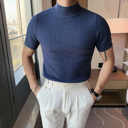 Darius Shirt | Men’s Turtleneck Ribbed Shirt