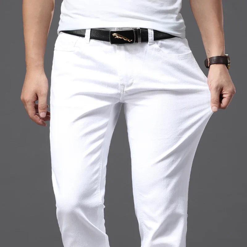 Donald Pants | Men’s Slim Fit White Pants