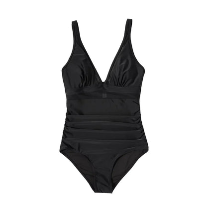 Eliana Swimsuit | Women's Sheer V-neck Swimsuit