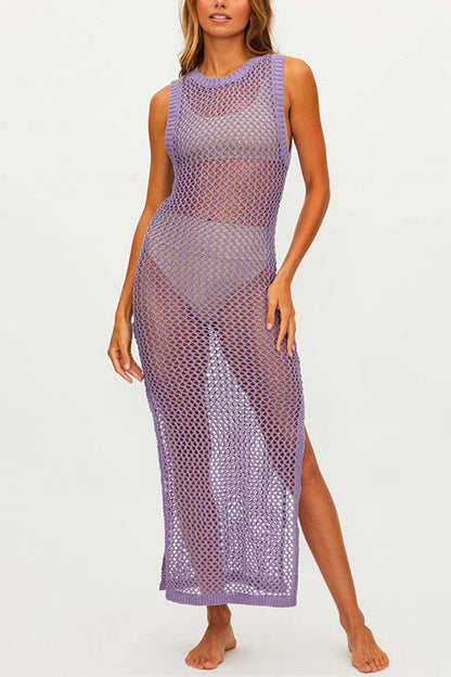 Eliza Dress | Sleeveless Open-Back Cover- Up Dress