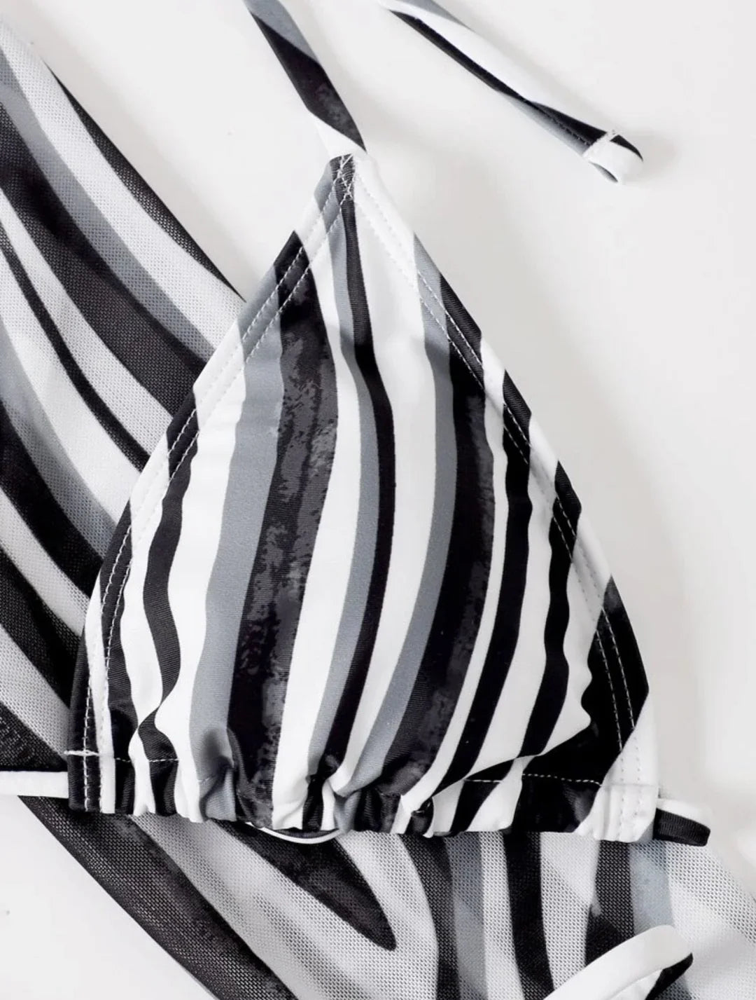 Farah Bikini | Women's 3-Piece Striped Bikini Set