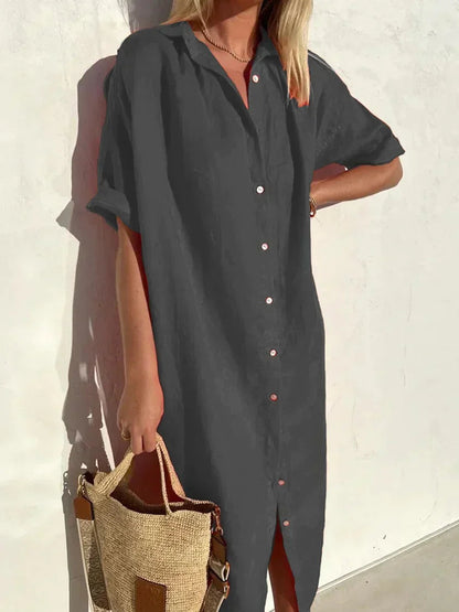 Florence Dress | Casual Button Down Dress for Women