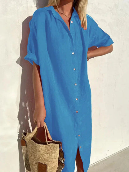 Florence Dress | Casual Button Down Dress for Women