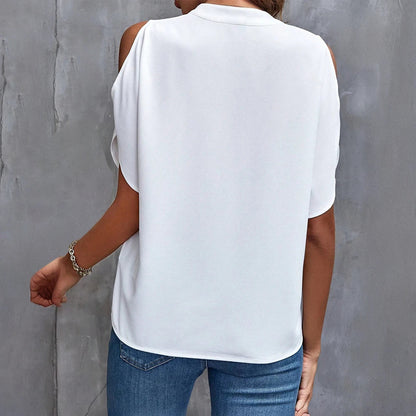 Harley Blouse | Women's Cold Shoulder V-Neck Blouse