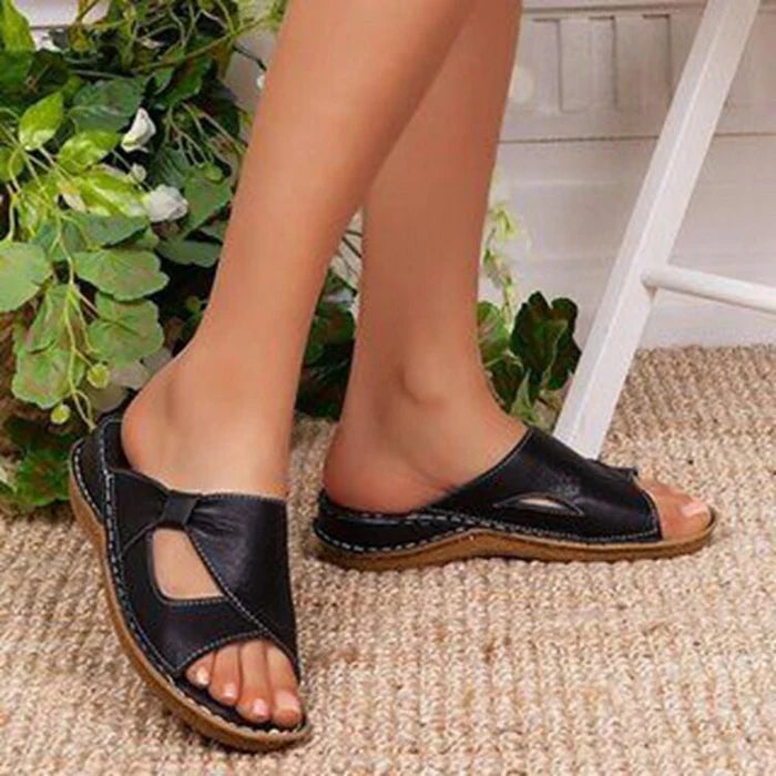 Helaina Sandals | Women's Open Toe Slip-On Sandals