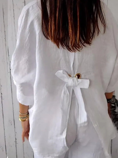 Iesha Blouse | Casual Relaxed Button Down Top