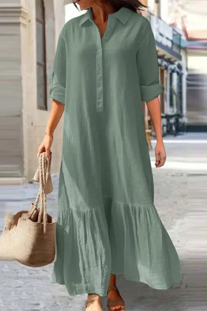 Isa Dress | Casual Button-Up Shirt Dress