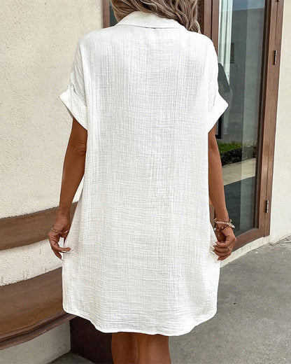 Isidora Dress | Summer Button-Down Shirt Dress
