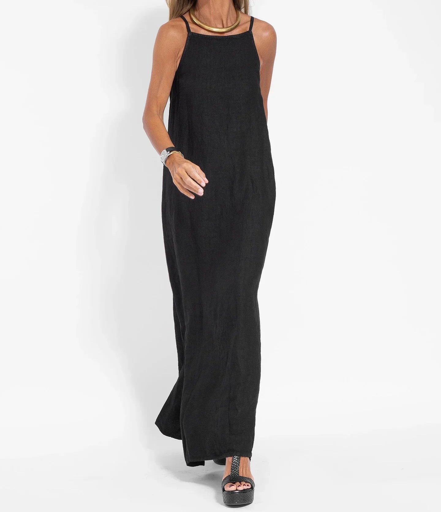 Isobella Dress | Sleeveless Casual Maxi Dress with Relaxed Fit