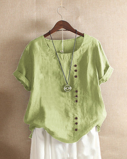 Joy Blouse | Soft Breathable Cotton Button-Up Blouse
