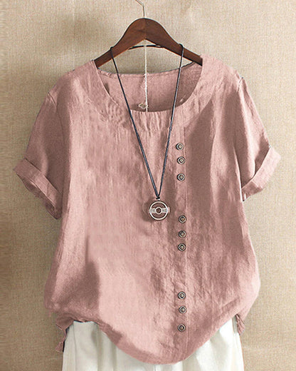 Joy Blouse | Soft Breathable Cotton Button-Up Blouse