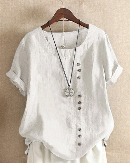 Joy Blouse | Soft Breathable Cotton Button-Up Blouse