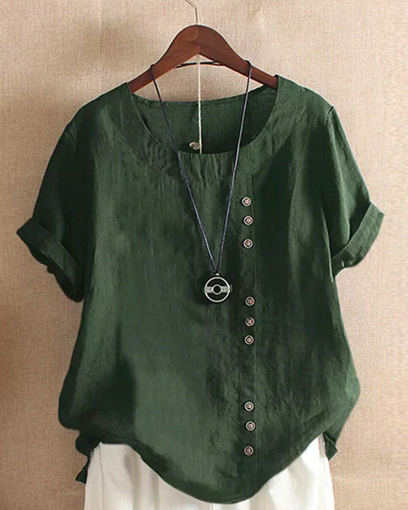 Joy Blouse | Soft Breathable Cotton Button-Up Blouse