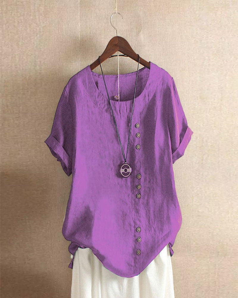 Joy Blouse | Soft Breathable Cotton Button-Up Blouse