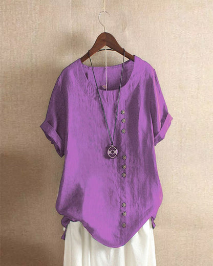 Joy Blouse | Soft Breathable Cotton Button-Up Blouse