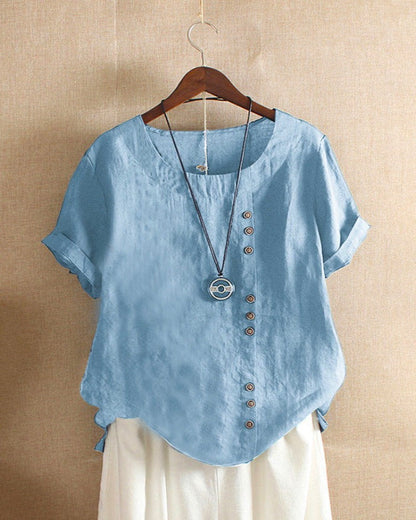 Joy Blouse | Soft Breathable Cotton Button-Up Blouse