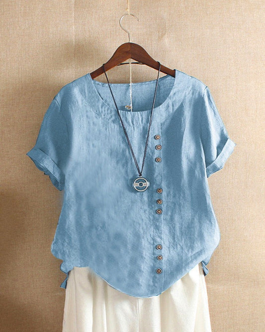 Joy Blouse | Soft Breathable Cotton Button-Up Blouse