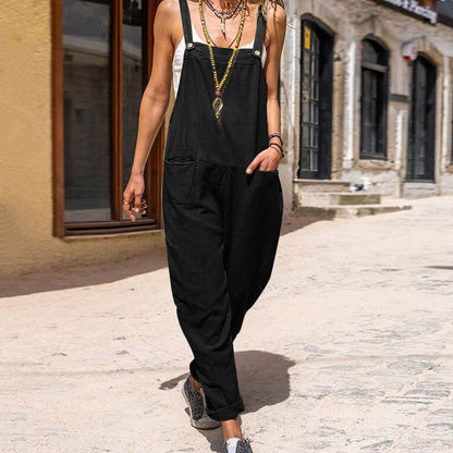 Kira Jumpsuit | Relaxed Button-Up Jumpsuit with Pockets
