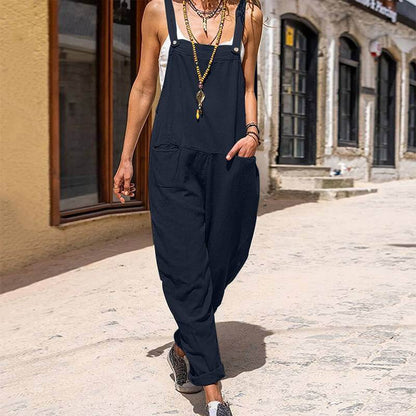 Kira Jumpsuit | Relaxed Button-Up Jumpsuit with Pockets