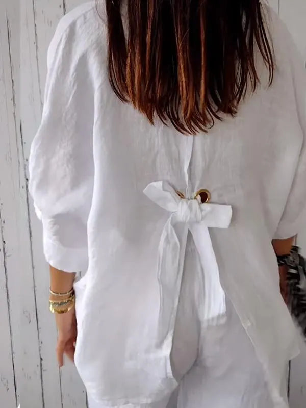 Lesha Blouse | Casual Relaxed Button Down Top