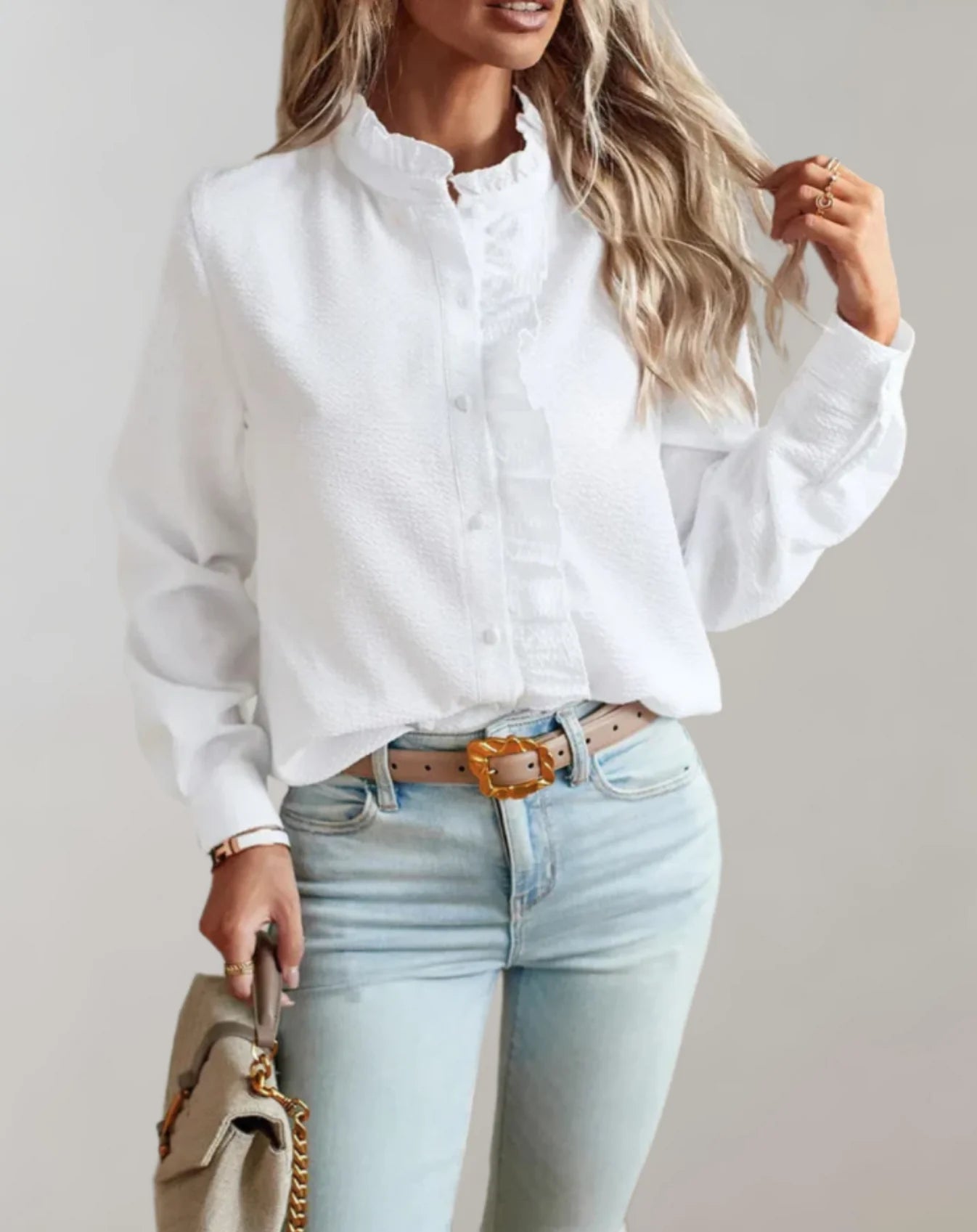 Brielyn Blouse | Long-Sleeve Striped Blouse