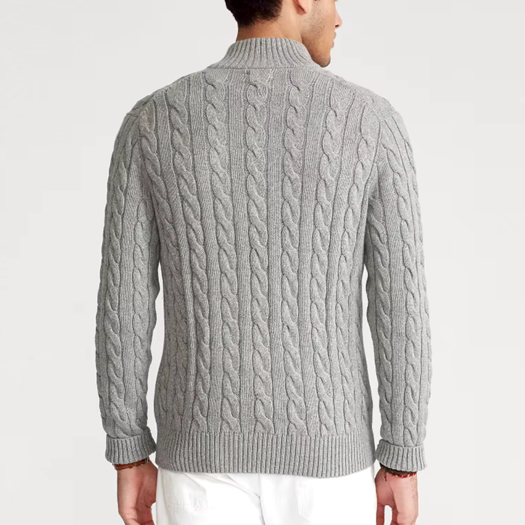 Mael Sweater | Men's Half-Zip Old Money Knit Pullover