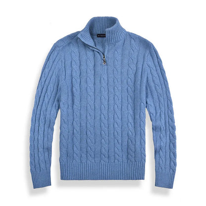 Mael Sweater | Men's Half-Zip Old Money Knit Pullover
