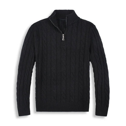 Mael Sweater | Men's Half-Zip Old Money Knit Pullover