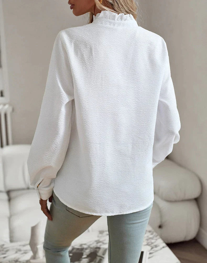 Alexis Blouse | Long-Sleeve Ruffle Blouse