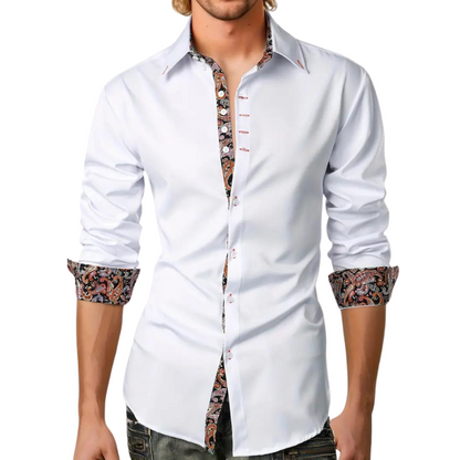 Navin Shirt | Men's Slim Fit Long Sleeve Shirt