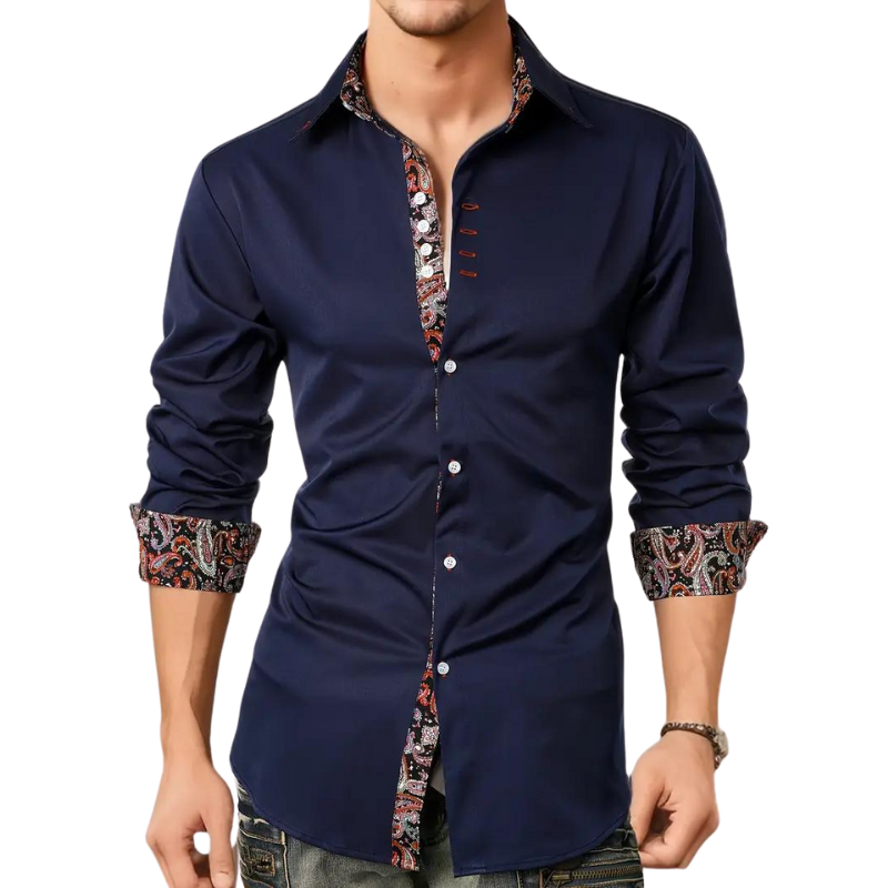 Navin Shirt | Men's Slim Fit Long Sleeve Shirt