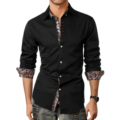 Navin Shirt | Men's Slim Fit Long Sleeve Shirt