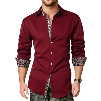 Navin Shirt | Men's Slim Fit Long Sleeve Shirt