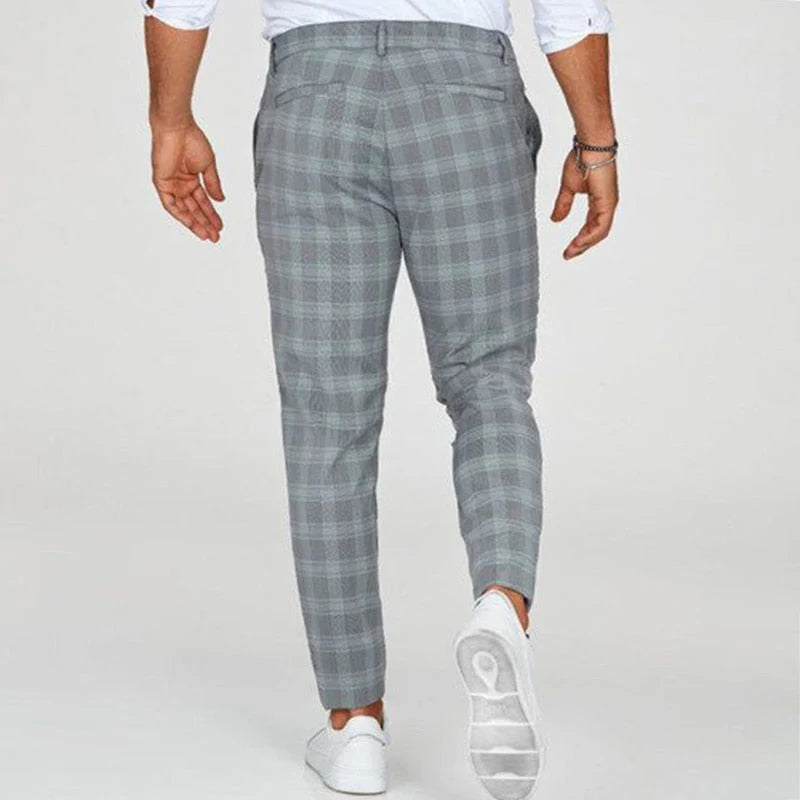 Dwayne Pants | Men’s Plaid Slim-Fit Ankle Pants