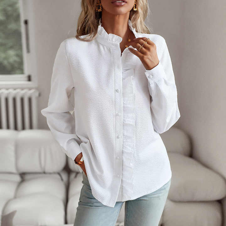 Alexis Blouse | Long-Sleeve Ruffle Blouse